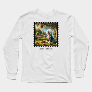 Isaac Meowton Long Sleeve T-Shirt